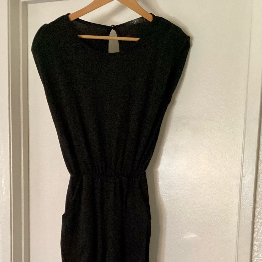 Full length black romper Size M